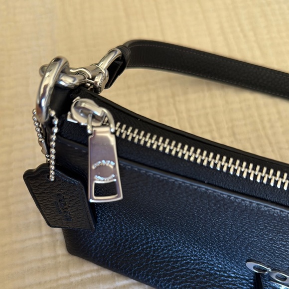 Coach Black Leather Crossbody Bag - Picture 6 of 9